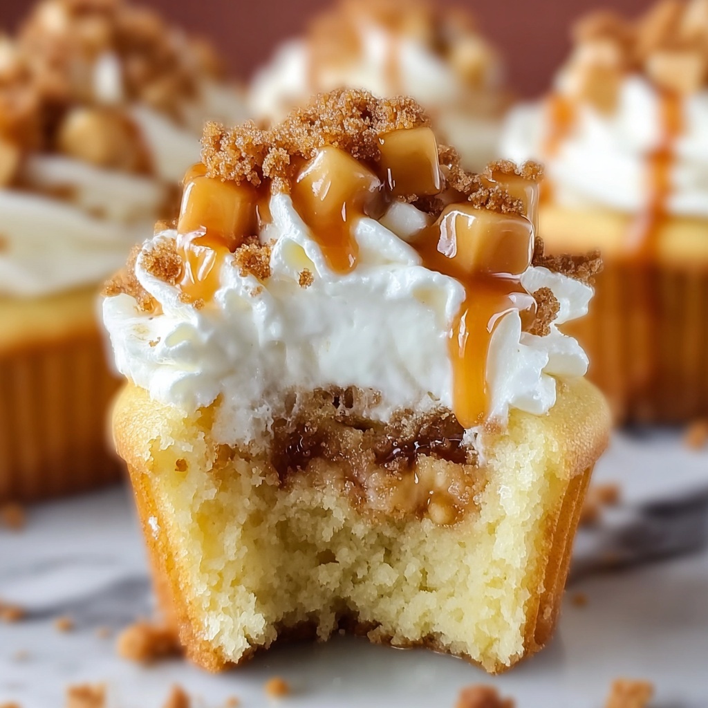 Apple Pie Cupcakes with Crispy Pecan Crumble Recipe - Recipe Image