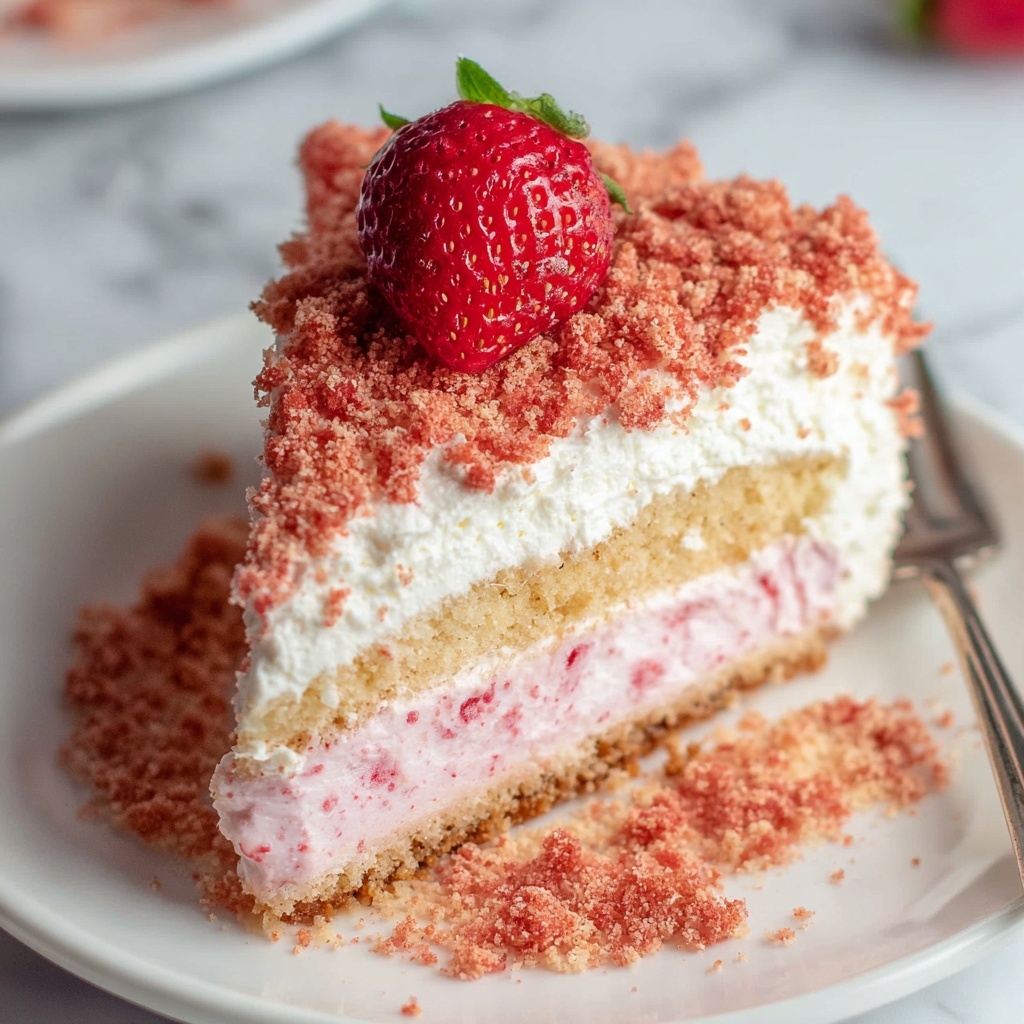 Strawberry Crunch Cheesecake Recipe - Recipe Image