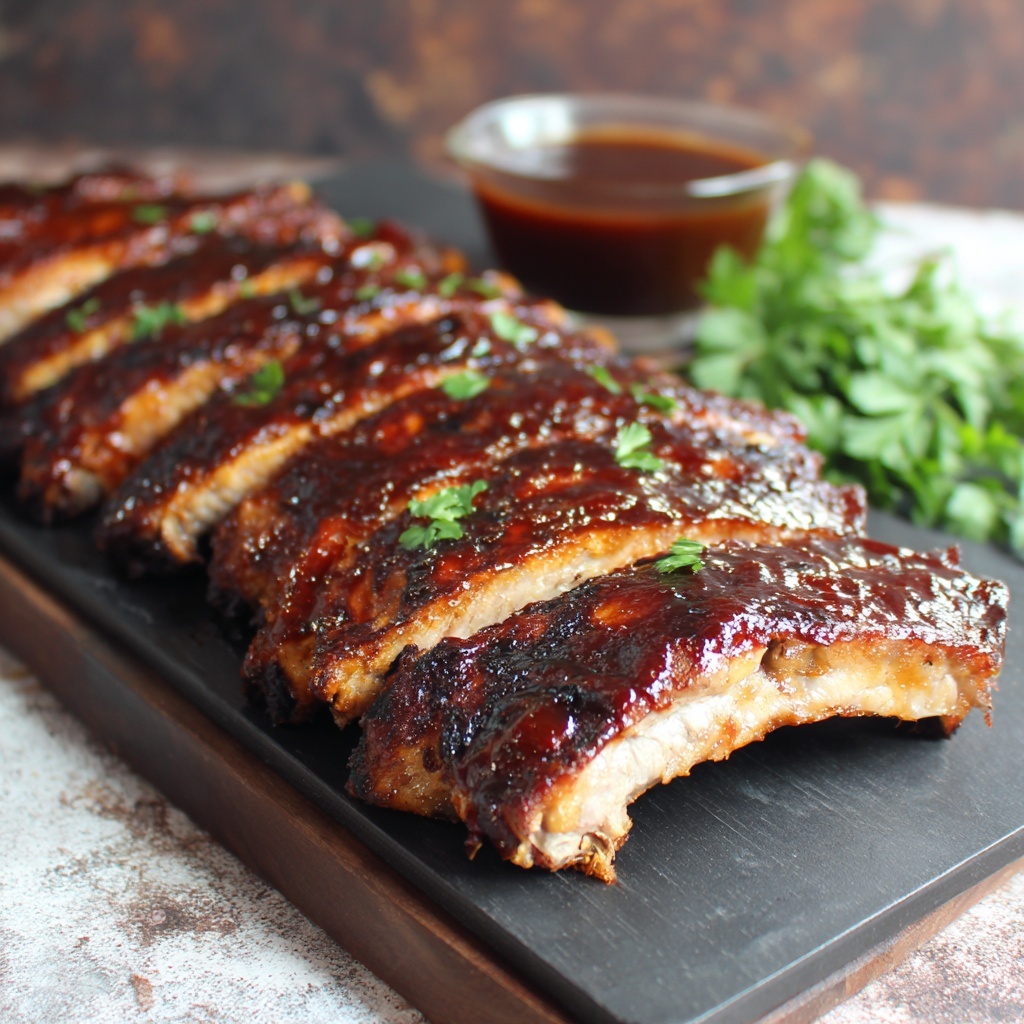 Apple Butter BBQ Ribs Recipe - Recipe Image
