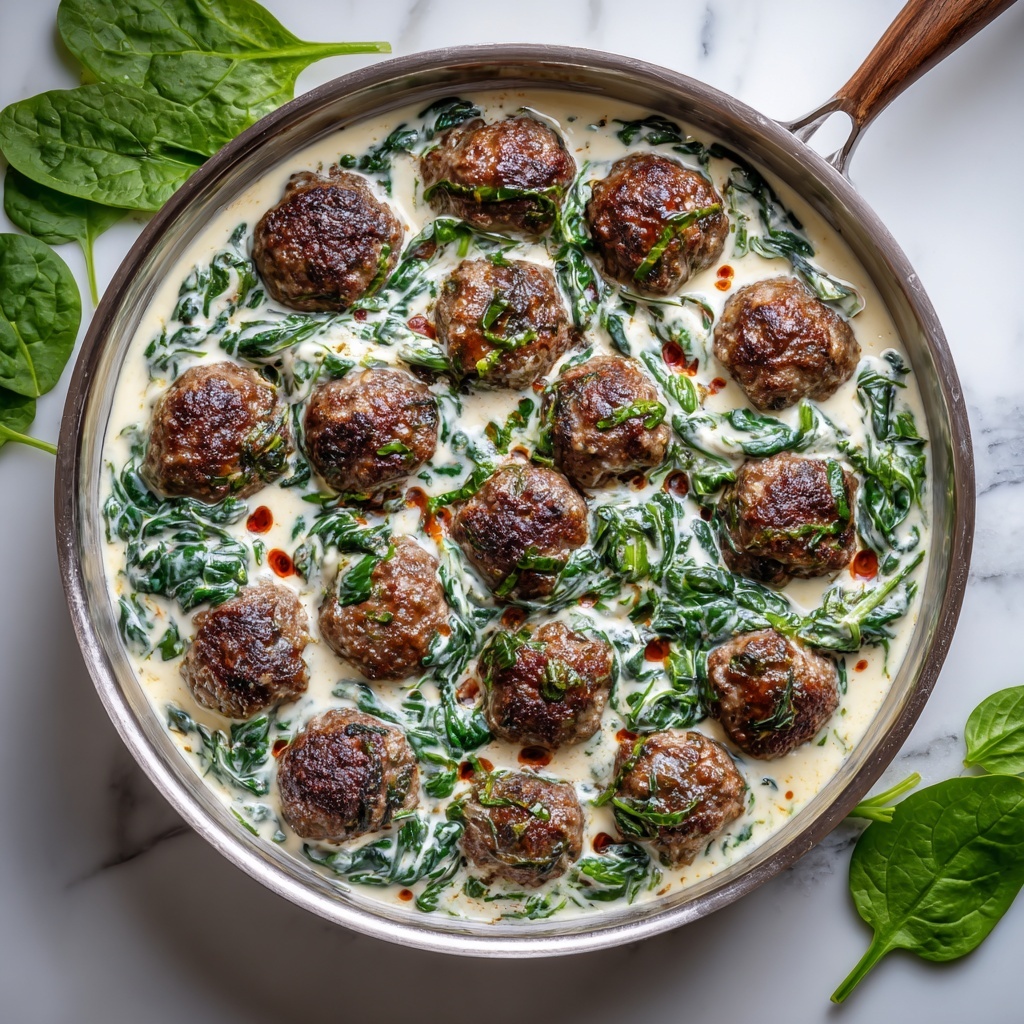 Baked Chicken Ricotta Meatballs with Spinach Recipe - Recipe Image
