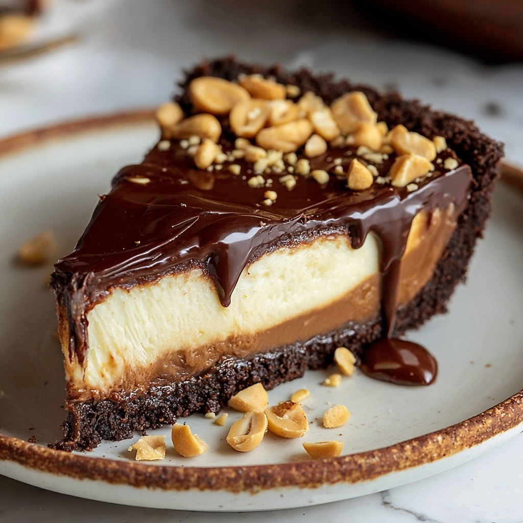 Hot Fudge Peanut Butter Pie Recipe - Recipe Image