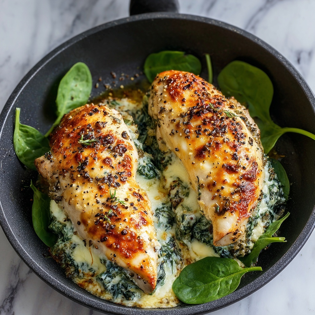 Spinach and Cheese Stuffed Chicken Breast Recipe - Recipe Image