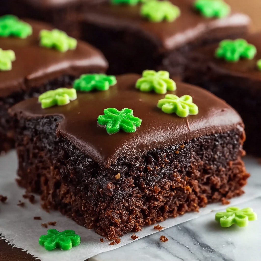 St. Patrick’s Day Frosted Bite Brownies Recipe - Recipe Image