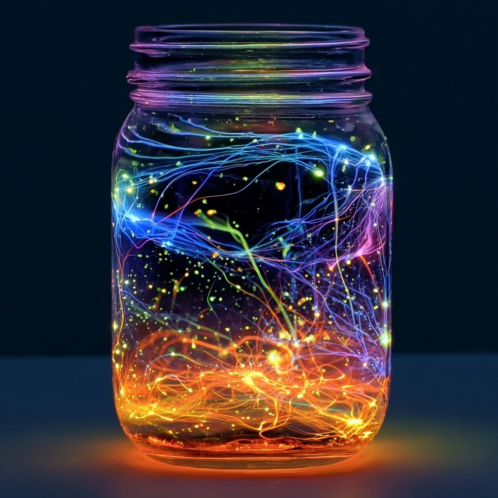 Glow-in-the-Dark Fireworks in a Jar: Create Magical Fun! Recipe - Recipe Image