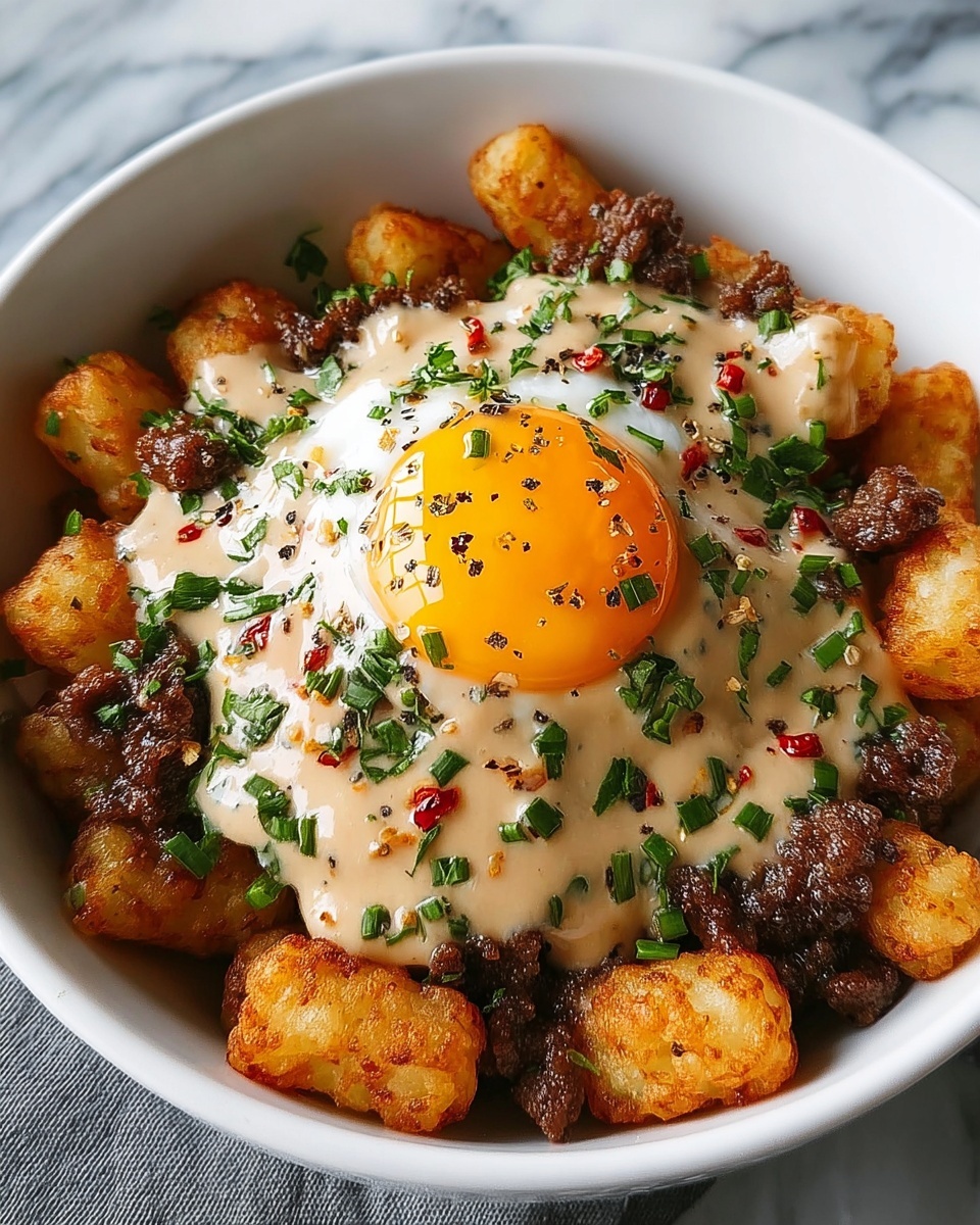 Tater Tot Breakfast Bowl: The Ultimate Comfort Food Recipe - Recipe Image