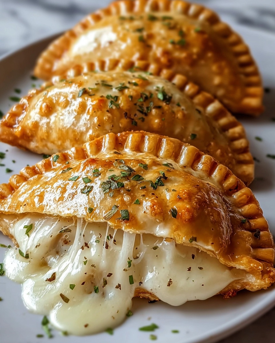 Chicken Alfredo Air Fryer Calzones Recipe - Recipe Image