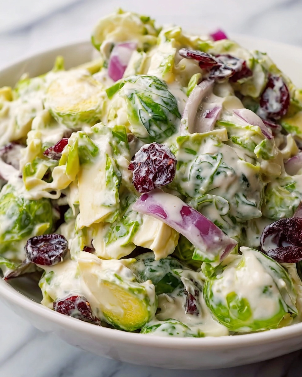 Creamy Brussels Sprouts Slaw Recipe - Recipe Image