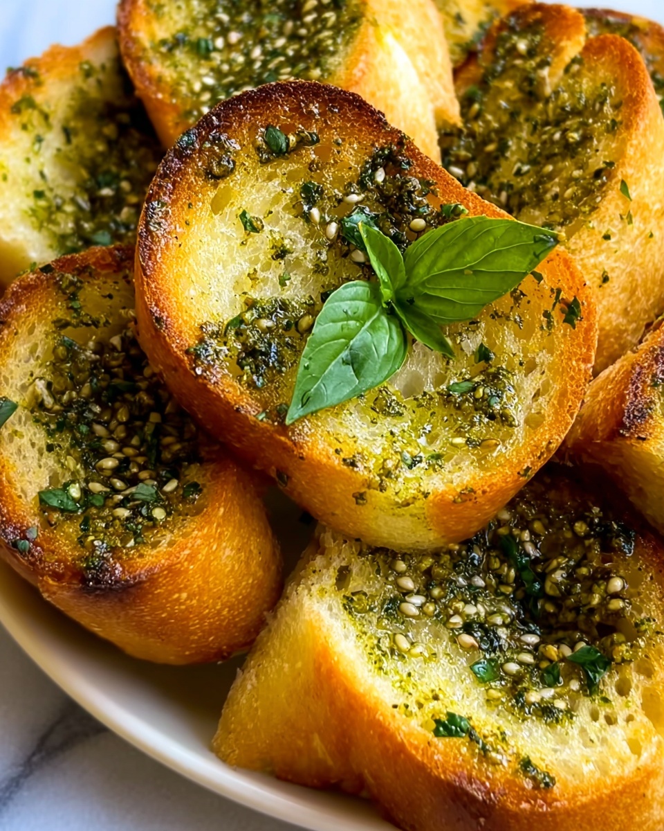 Basil Pesto Cheese Bread Rounds Recipe - Recipe Image