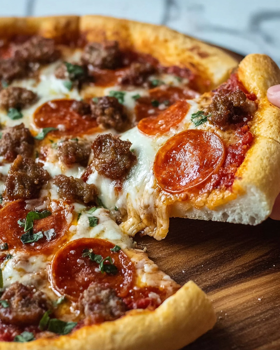 Pizza Burger Pie Recipe - Recipe Image