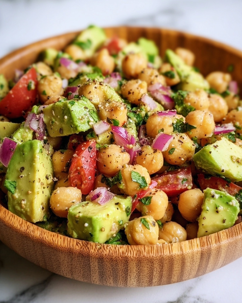 Creamy Avocado Chickpea Salad Recipe - Recipe Image