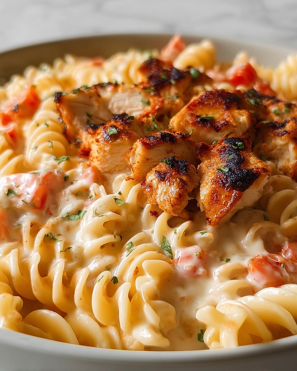 Bold & Zesty Buffalo Ranch Chicken Pasta Skillet Recipe - Recipe Image