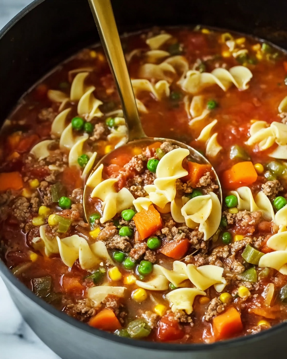 Vegetable Beef Noodle Soup Recipe - Recipe Image