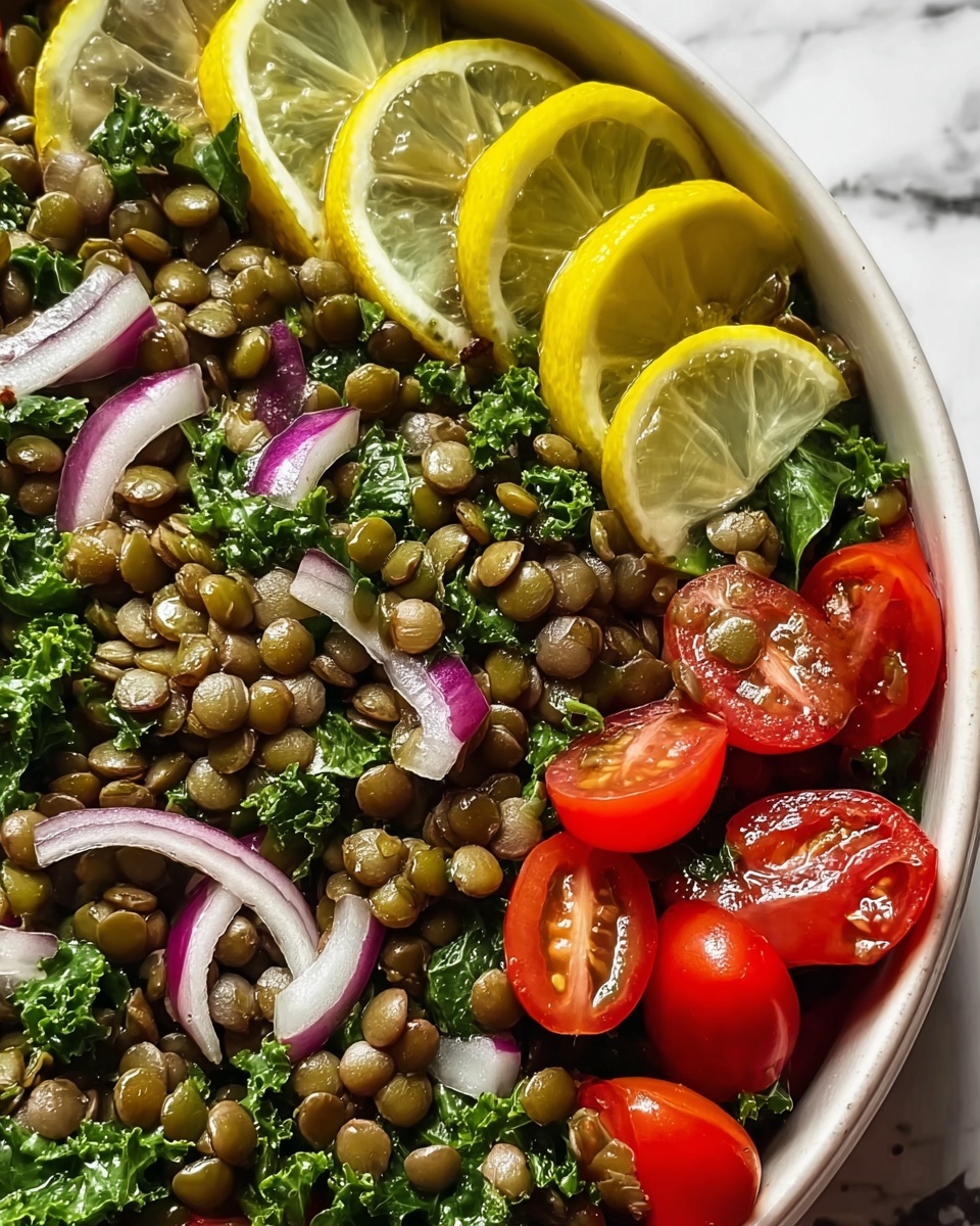Lemon Pesto Lentil Salad Recipe - Recipe Image