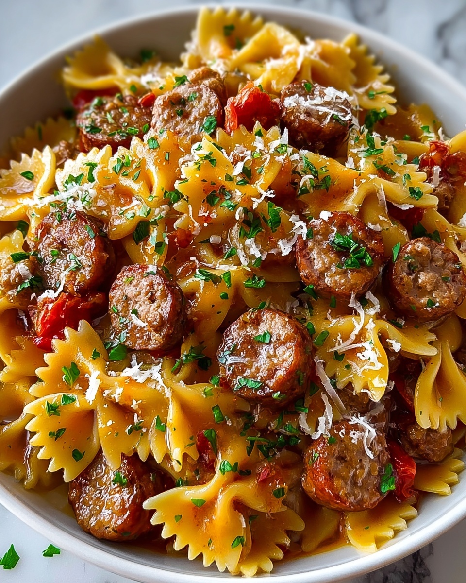 Italian Sausage Bow Tie Pasta: A Delicious & Easy Recipe - Recipe Image
