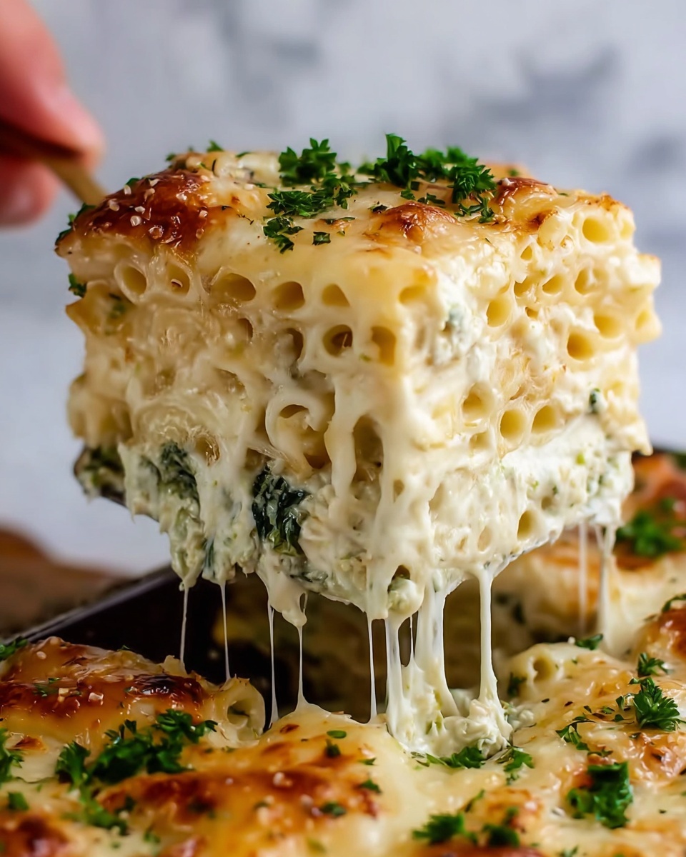 Creamy Chicken Spinach Lasagna Recipe - Recipe Image