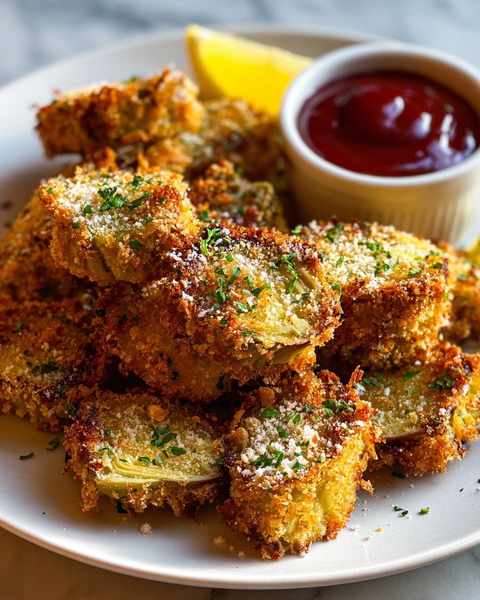 Baked Parmesan Artichoke Hearts Recipe - Recipe Image