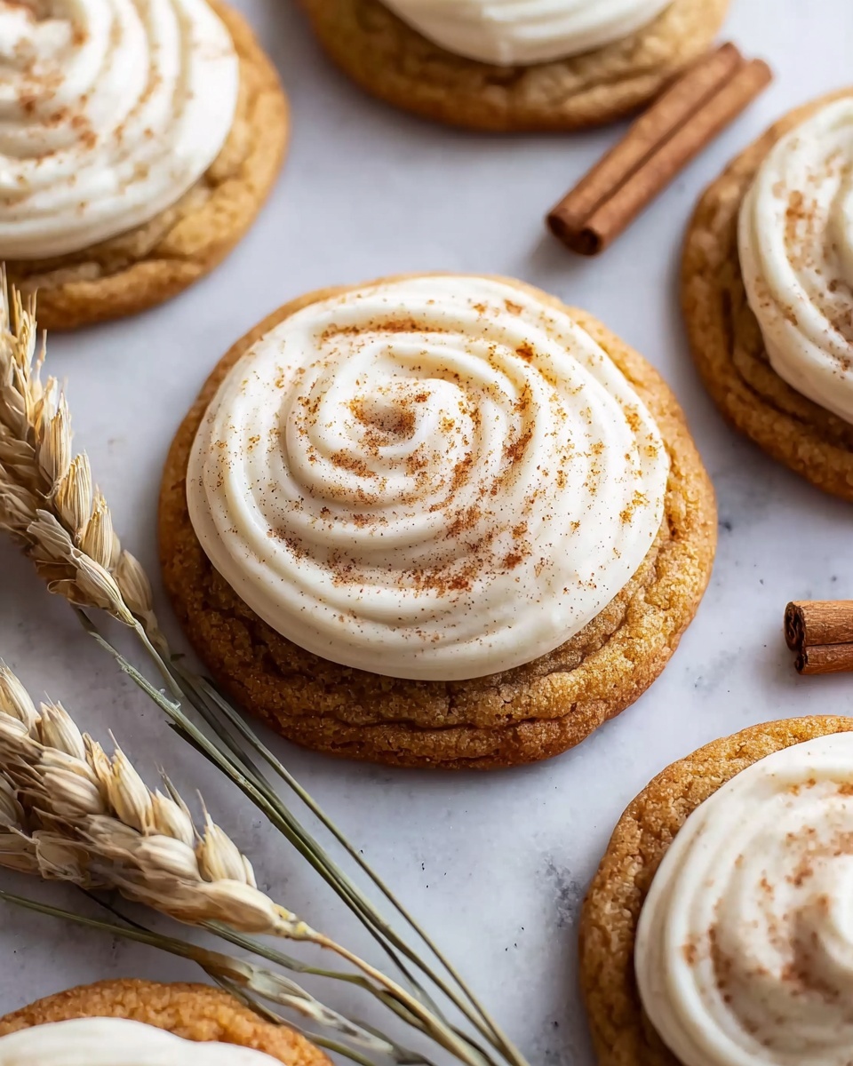 Pumpkin Cookies with Cream Cheese Frosting Recipe - Recipe Image