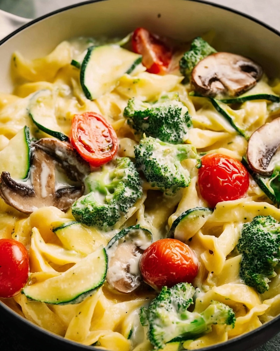Creamy Veggie Pasta Recipe - Recipe Image
