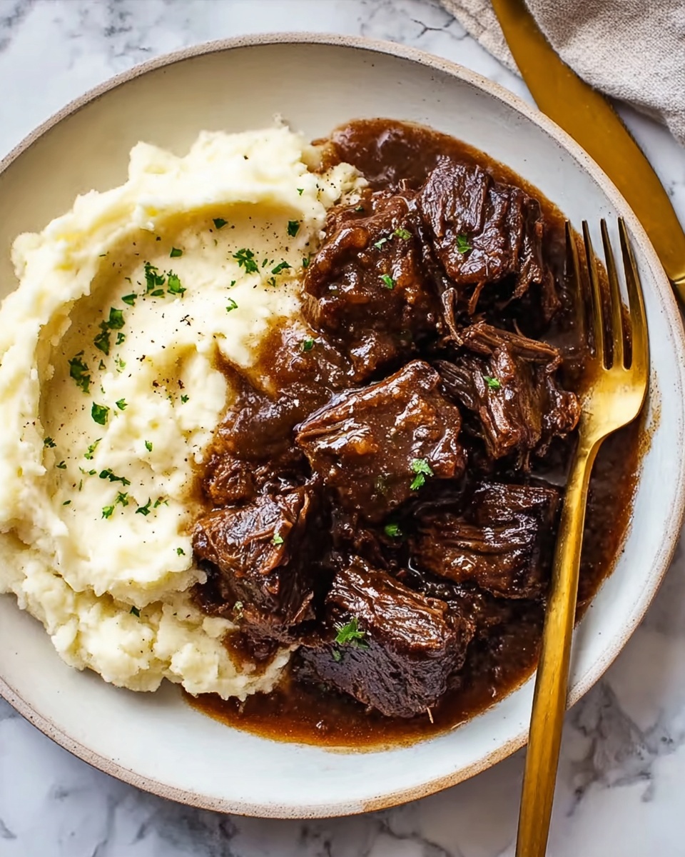 Asian-Inspired Creamy Braised Short Ribs Recipe - Recipe Image