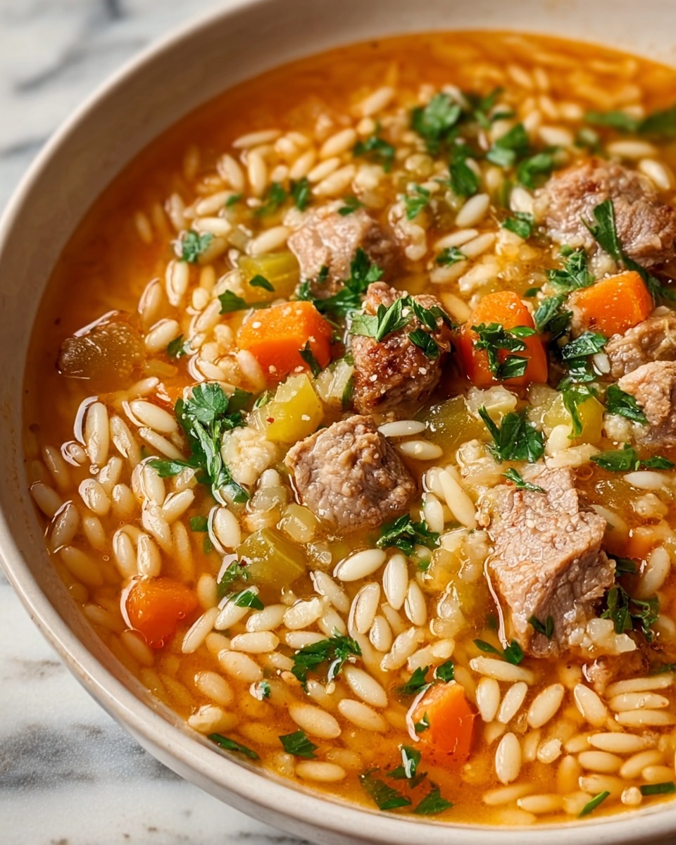 Marry Me Sausage Orzo Soup Recipe - Recipe Image