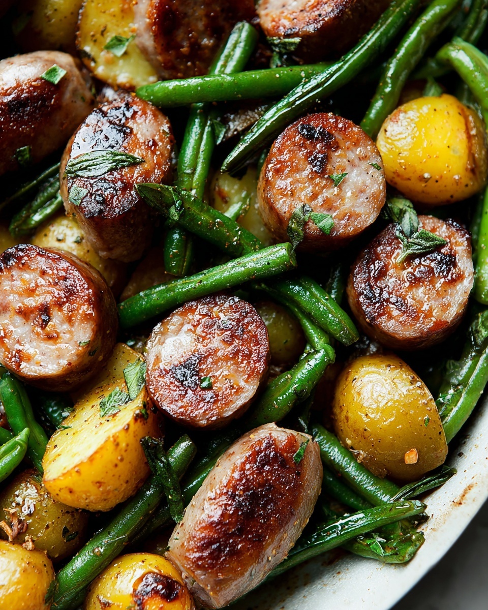 Air Fryer Sausage with Vegetables Recipe - Recipe Image