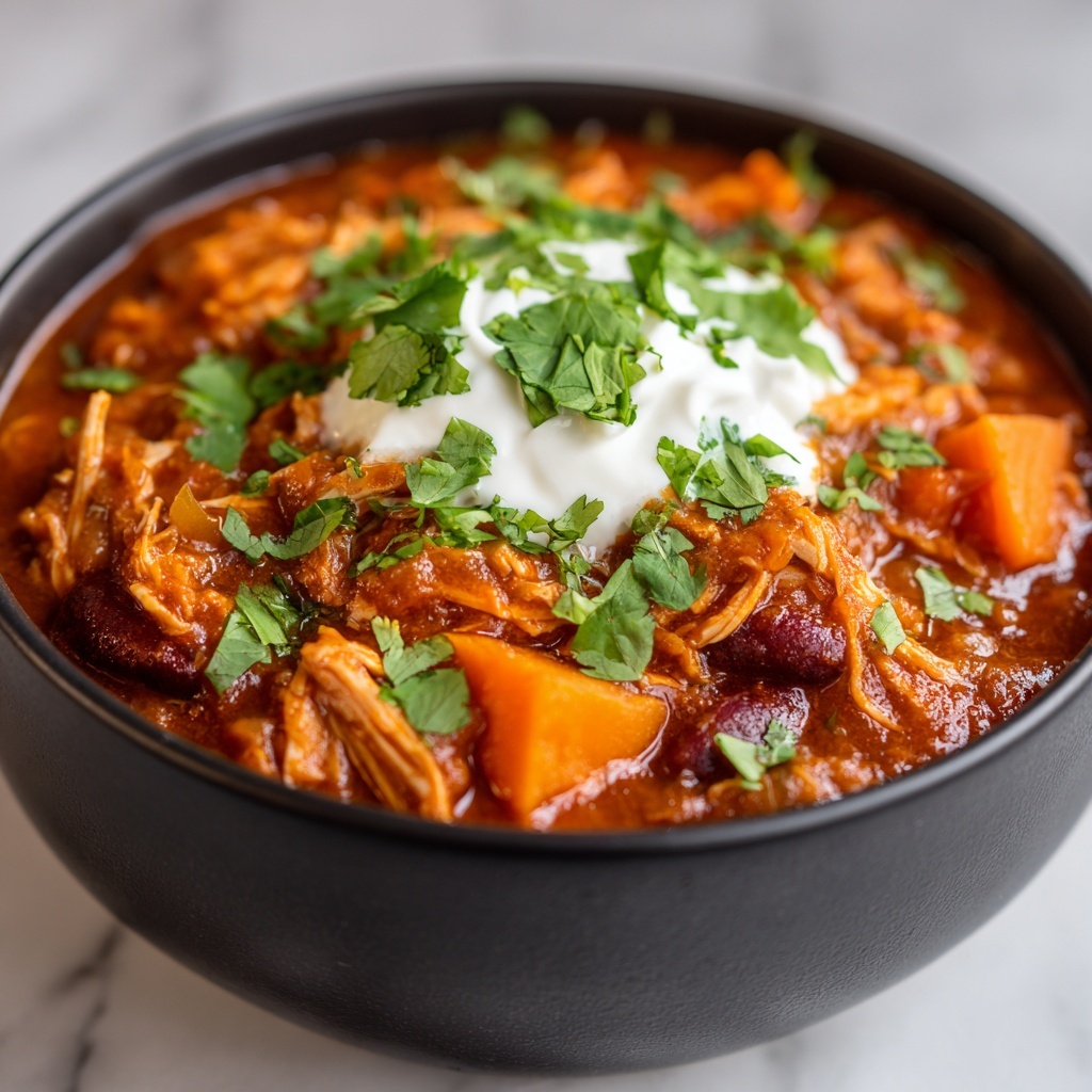Slow Cooker Chicken and Sweet Potato Chili Recipe - Recipe Image