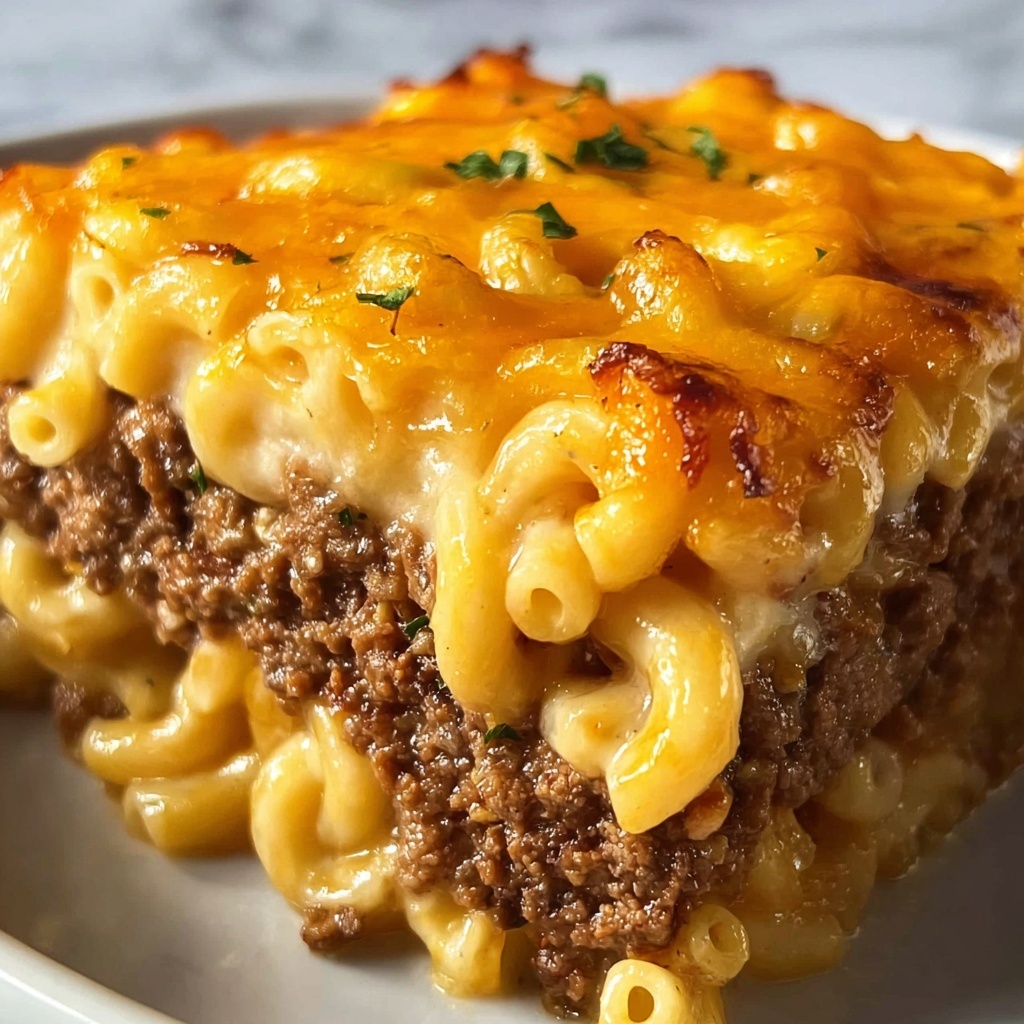 Mac ‘n’ Cheese-Stuffed Meatloaf Recipe - Recipe Image