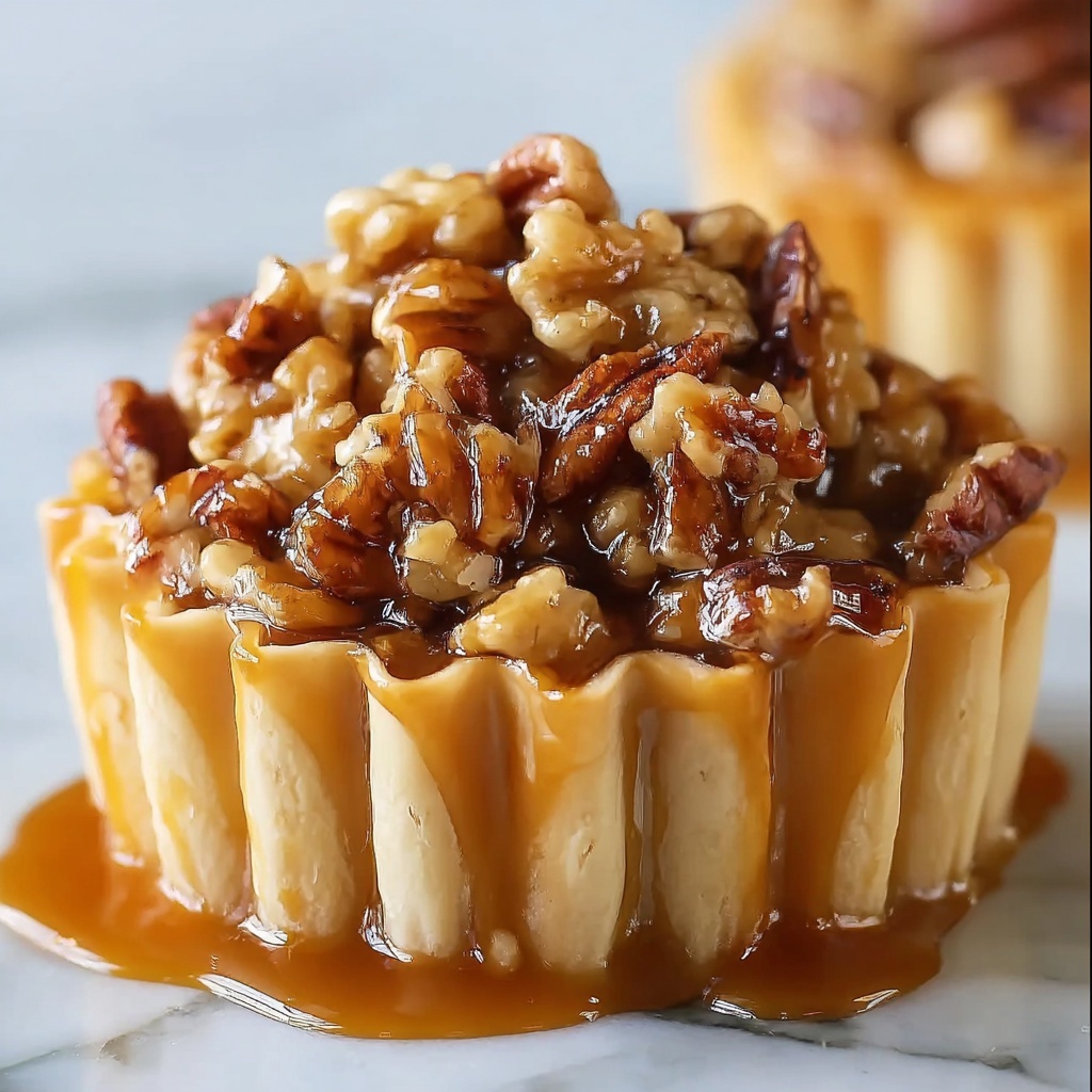 Pecan Caramel Baklava Cups Recipe - Recipe Image