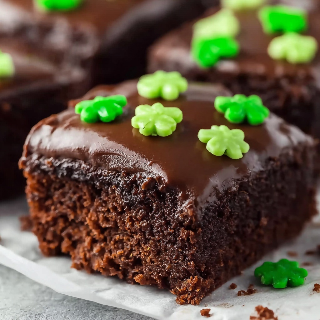 St. Patrick’s Day Frosted Bite Brownies Recipe - Recipe Image