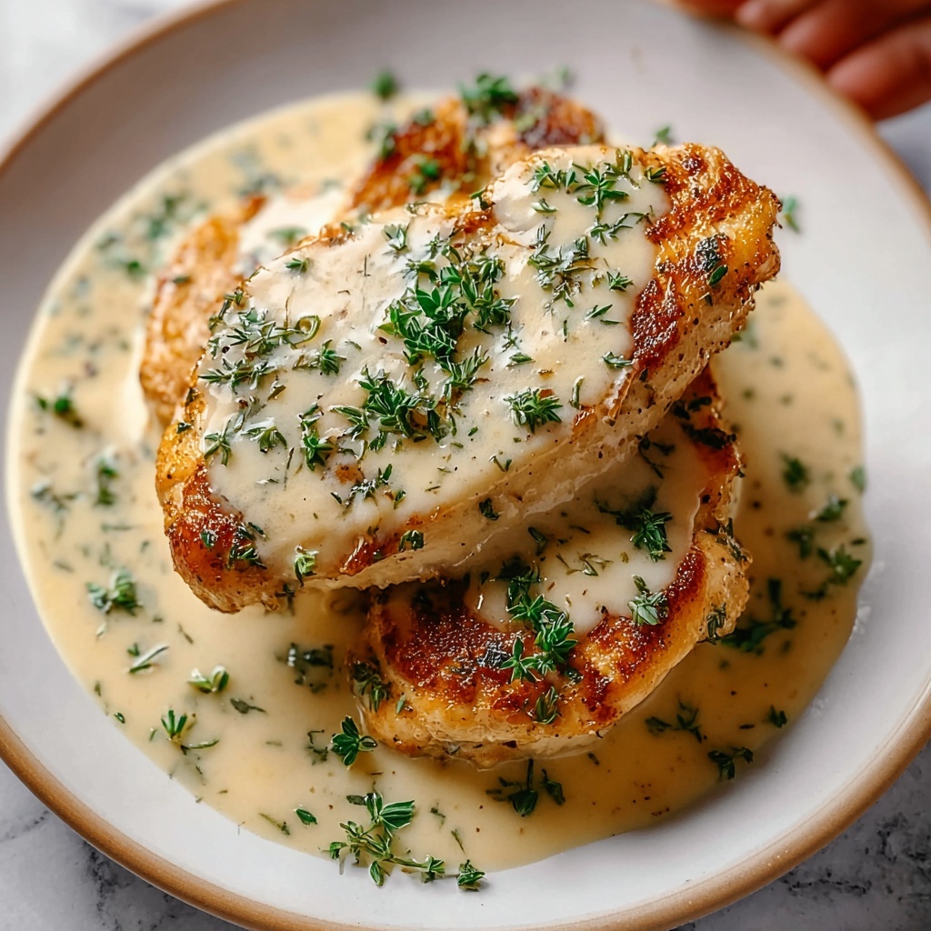Chicken in Boursin Garlic Herb Cream Sauce Recipe - Recipe Image
