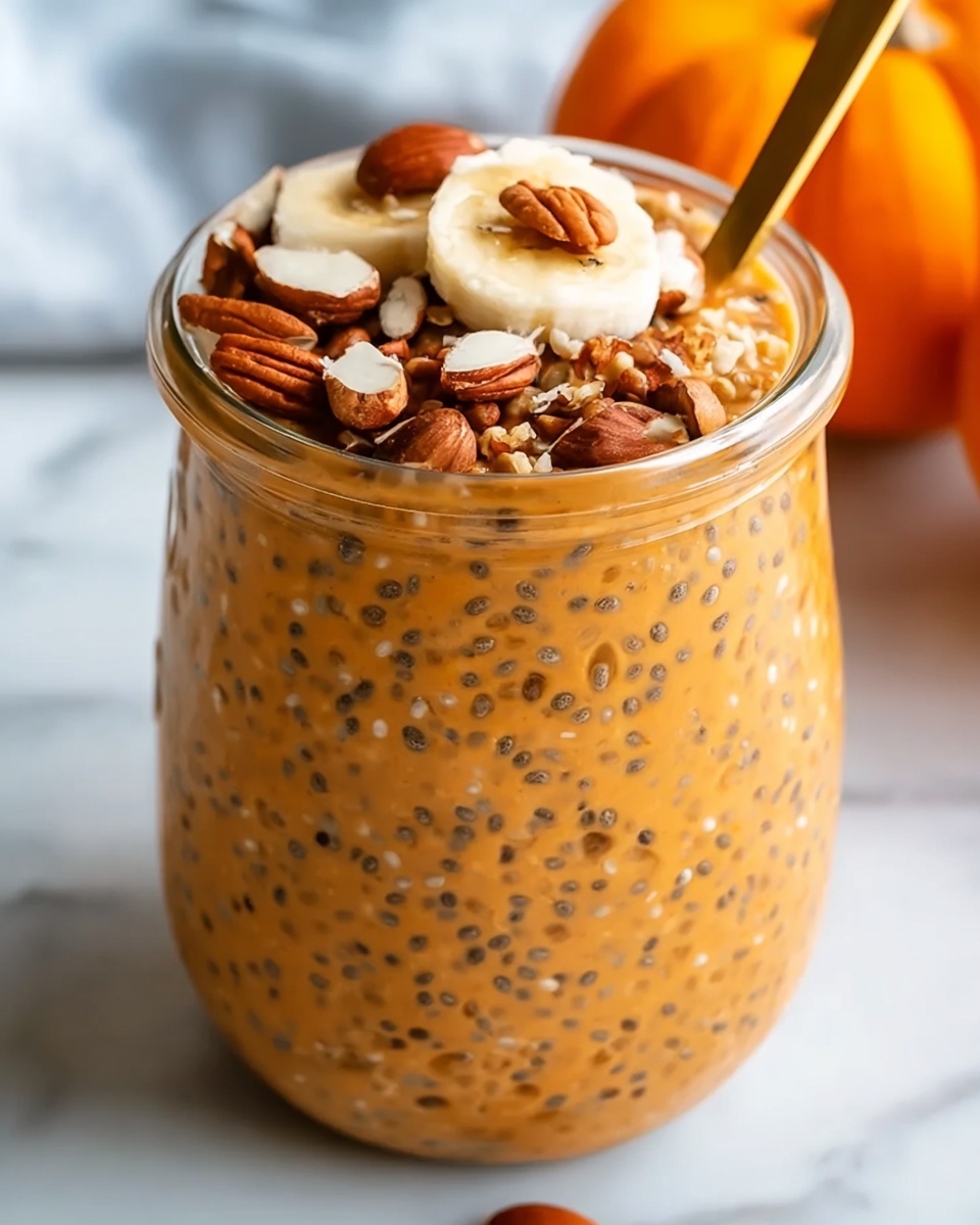 Pumpkin Pie Overnight Oats Recipe - Recipe Image