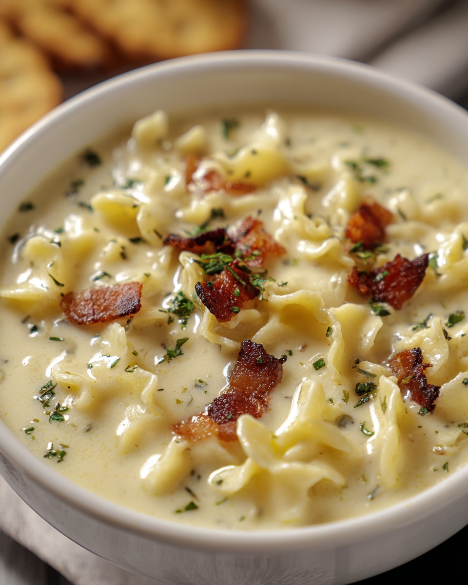 Creamy White Chicken Lasagna Soup Recipe - Recipe Image