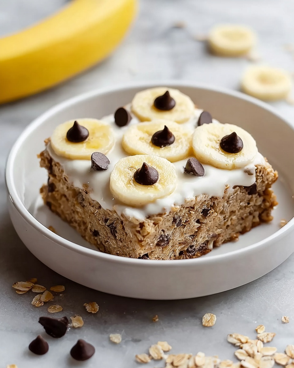 Baked Banana Chocolate Chip Oatmeal Recipe - Recipe Image