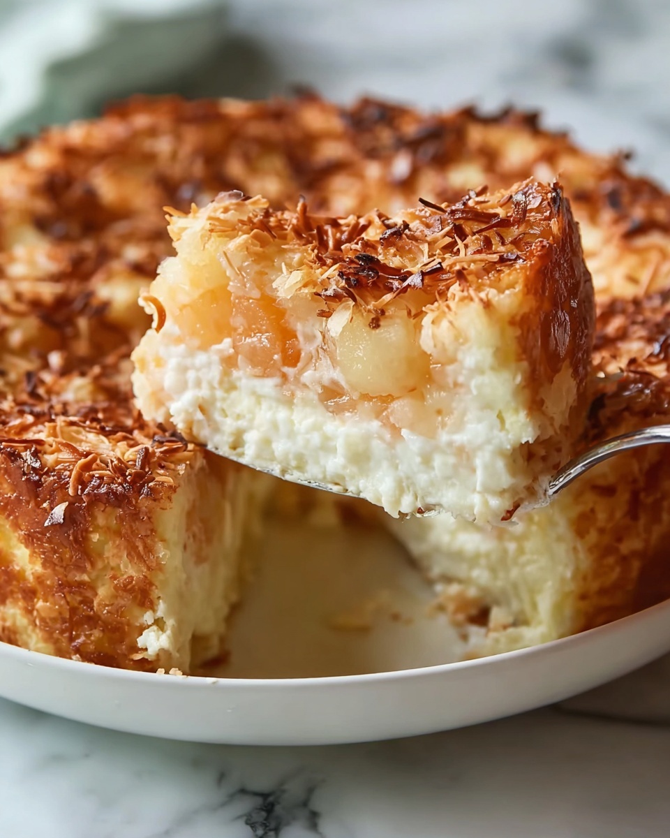Coconut Cheesecake Bread Pudding Recipe - Recipe Image