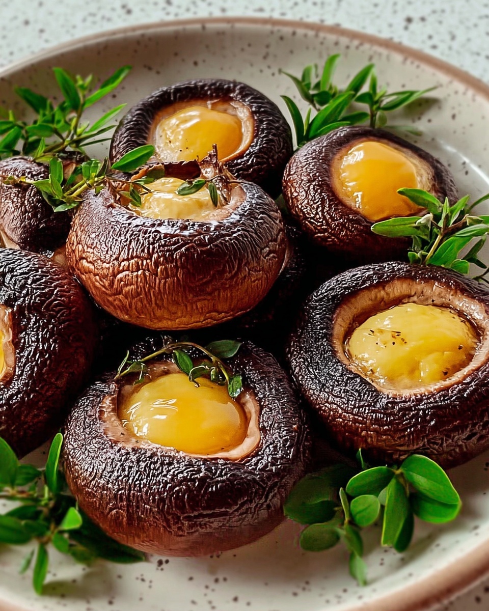 Garlic Butter Roasted Mushrooms Recipe - Recipe Image