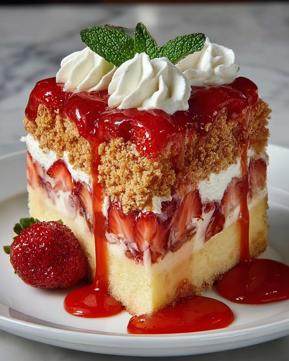 Strawberry Shortcake Cheesecake Recipe - Recipe Image