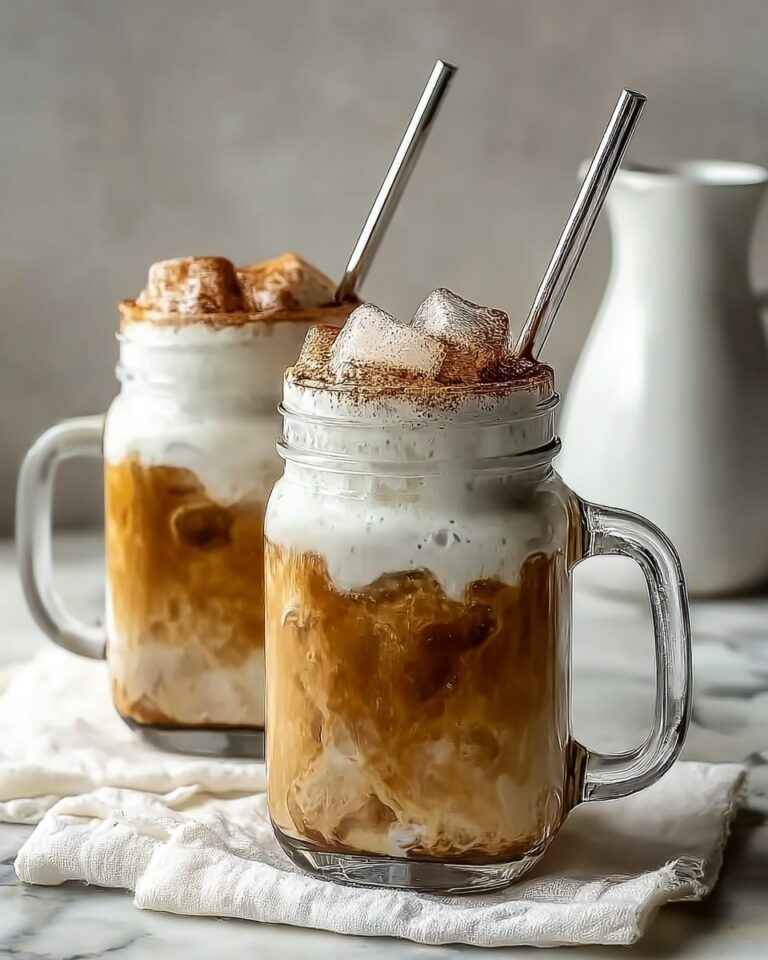 Oat Milk Iced Latte with Brown Sugar and Spiced Garnishes Recipe