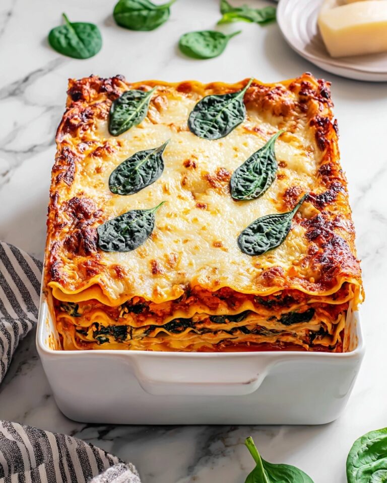 Pumpkin Spinach Lasagna Recipe