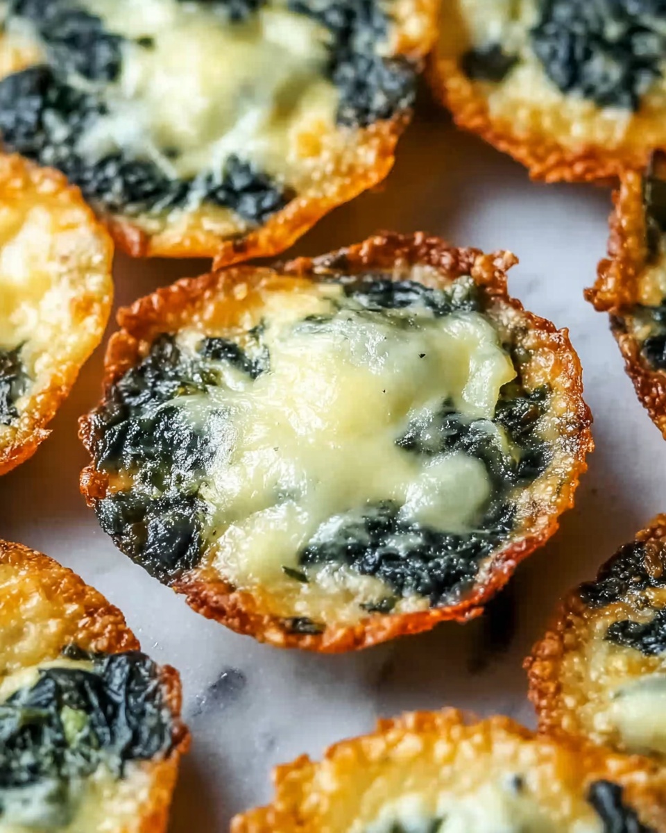 Spinach Dip Cheese Crisps Recipe - Recipe Image