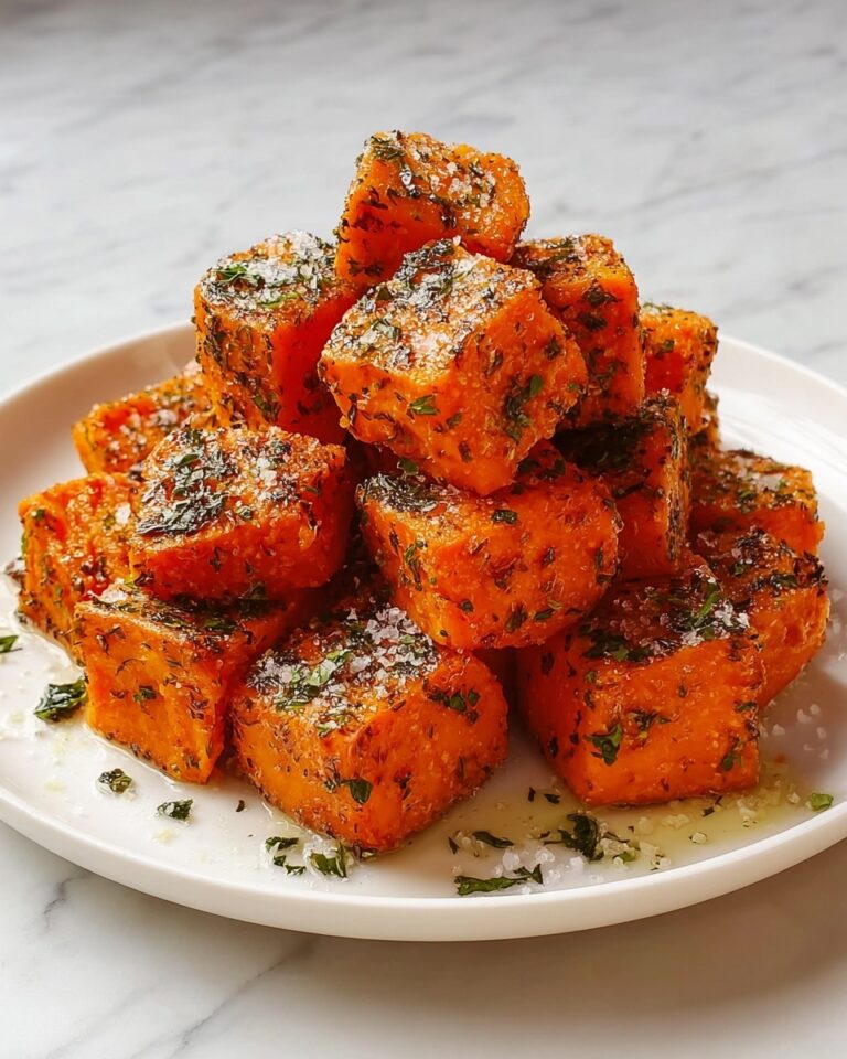 Crispy Baked Sweet Potato Bites with Parmesan Herb Butter Recipe