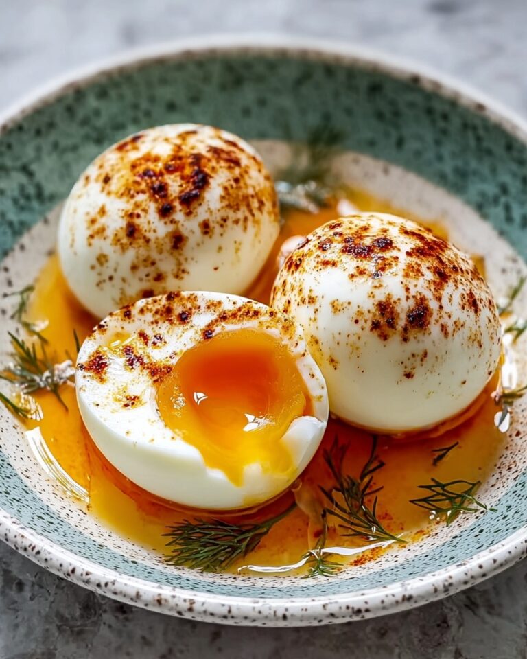 Turkish Eggs (Cilbir) with Spiced Butter and Fresh Herbs Recipe