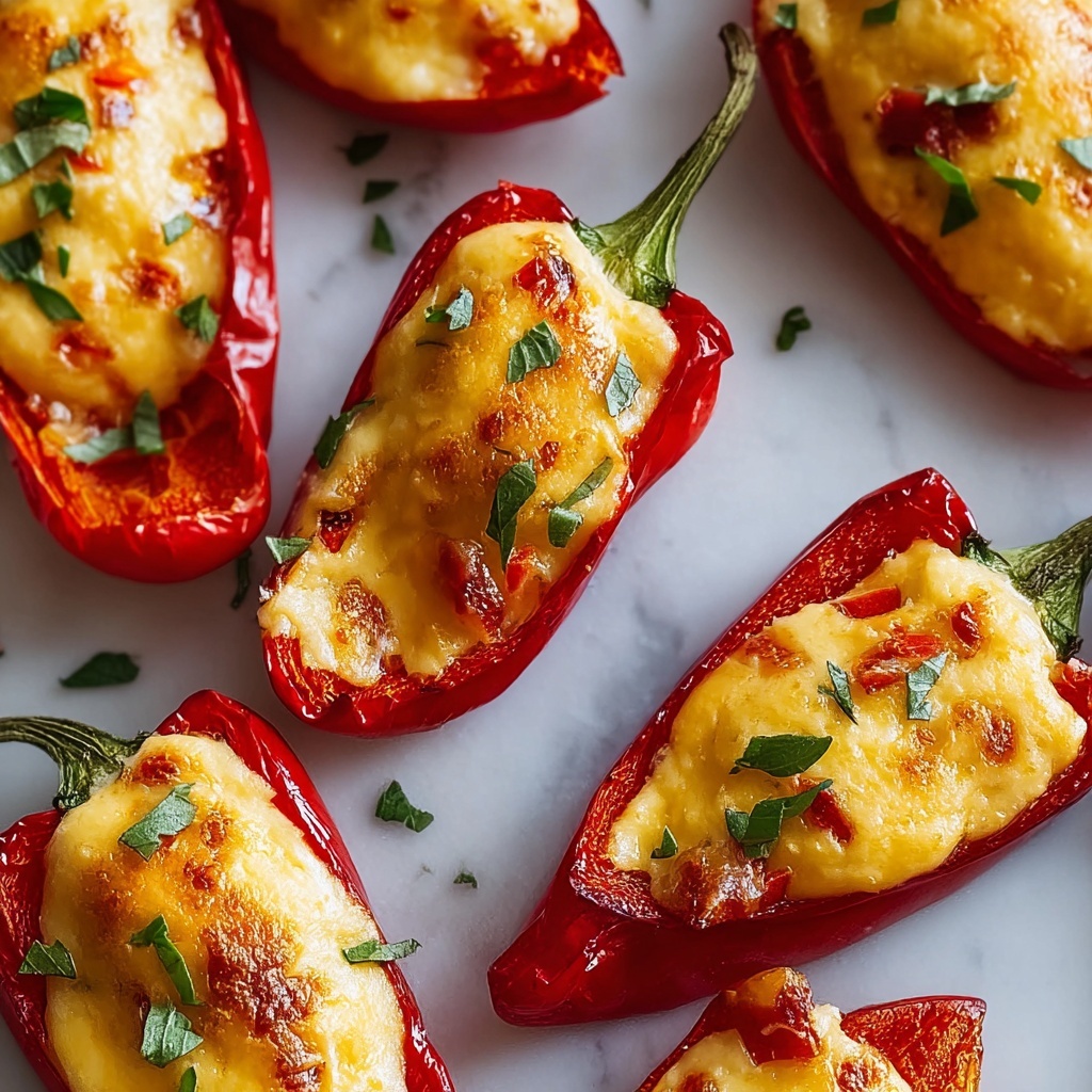 Pimento Cheese Stuffed Mini Peppers Recipe - Recipe Image