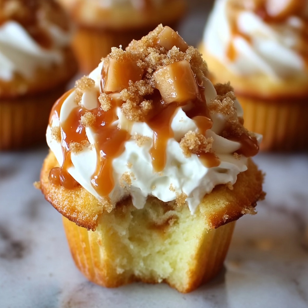 Apple Pie Cupcakes with Crispy Pecan Crumble Recipe - Recipe Image