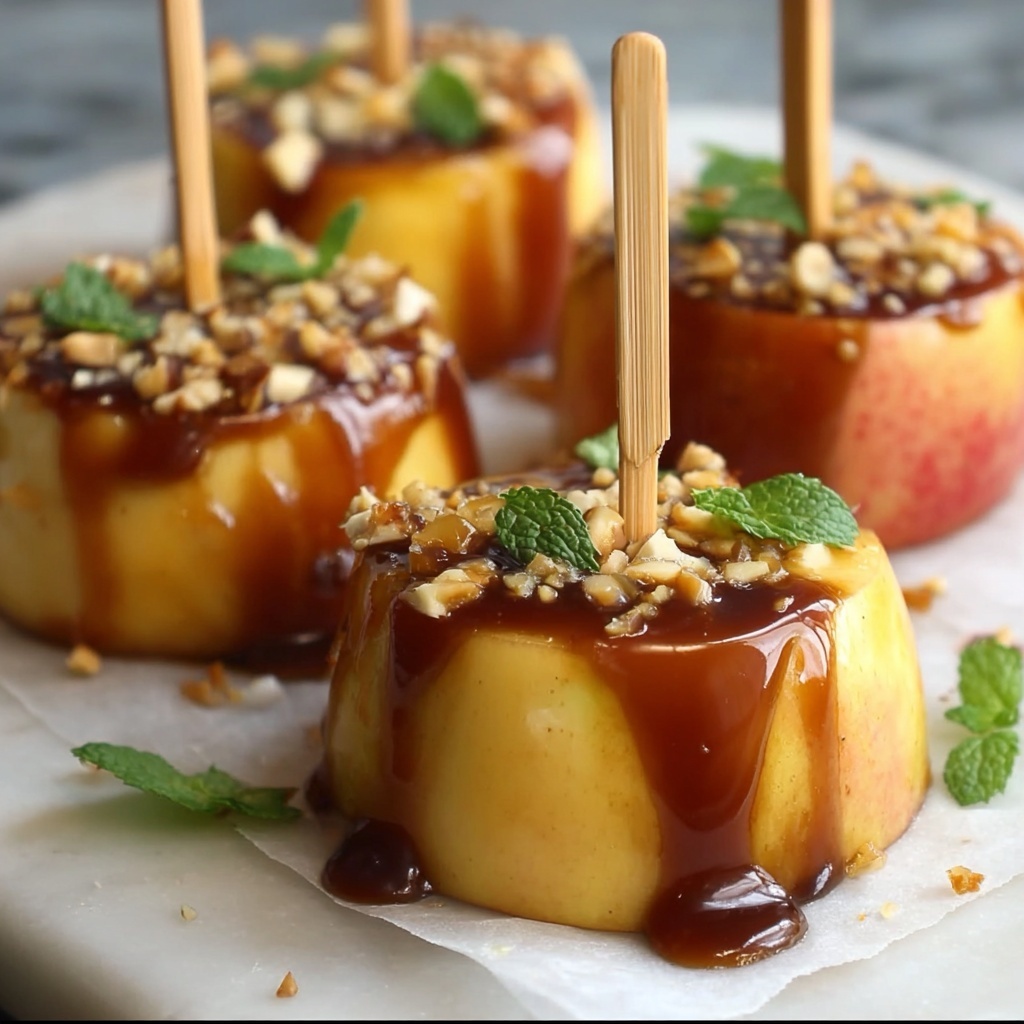 Sliced Caramel Apple Pops Recipe - Recipe Image