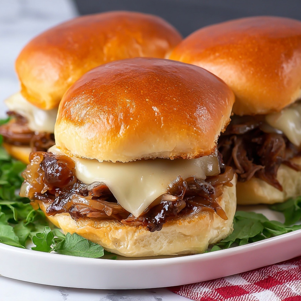 Philly Cheesesteak Sliders Recipe - Recipe Image