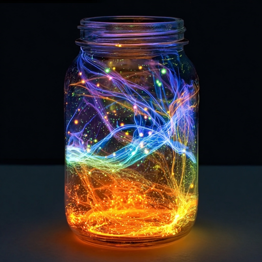 Glow-in-the-Dark Fireworks in a Jar: Create Magical Fun! Recipe - Recipe Image