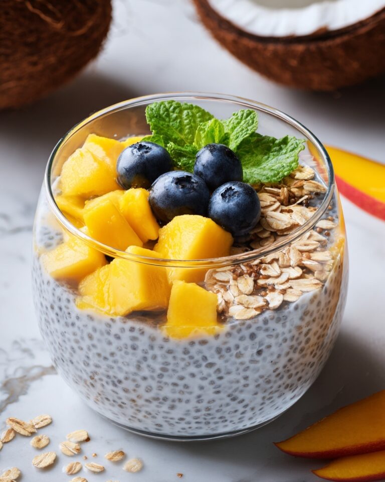 Coconut Chia Seed Pudding with Tropical Fruit Recipe
