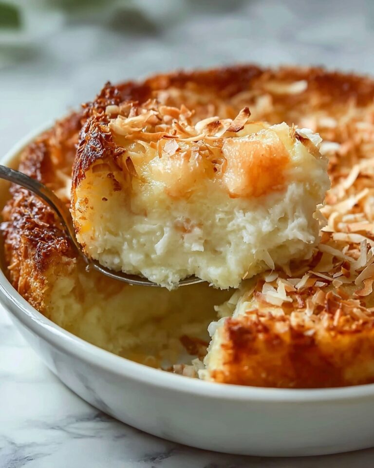 Coconut Cheesecake Bread Pudding Recipe