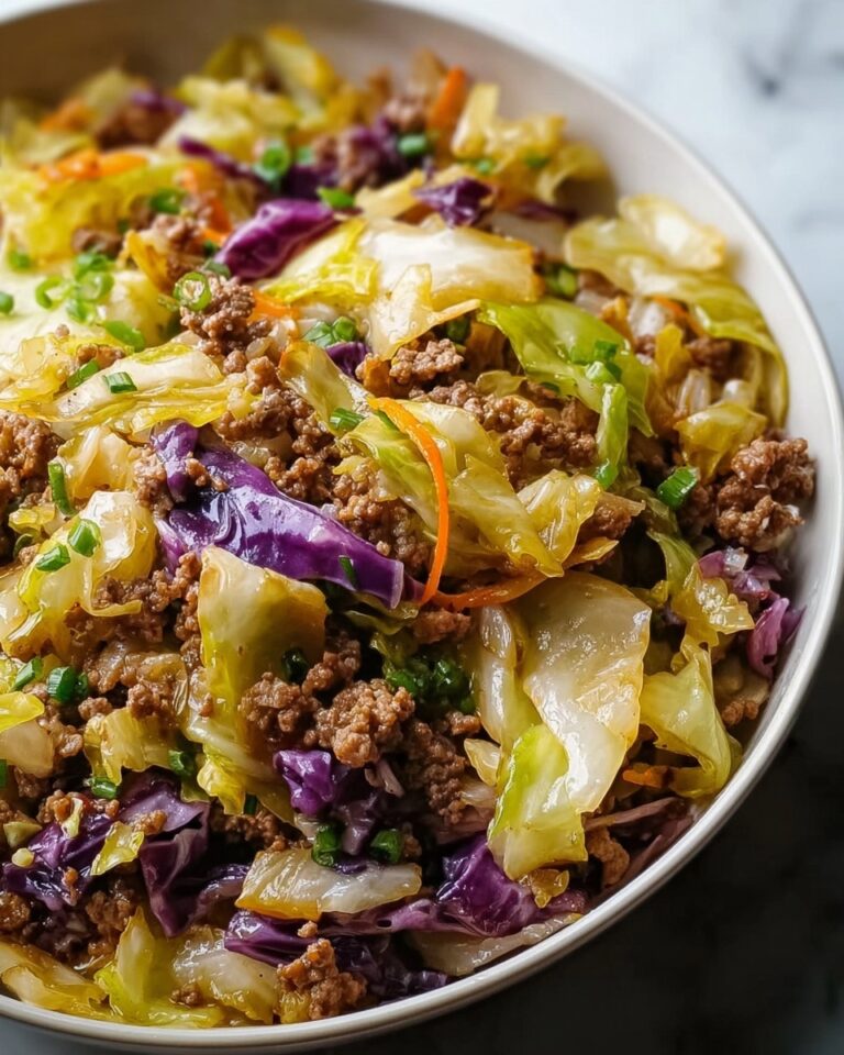 Ground Beef and Chopped Cabbage Skillet Recipe