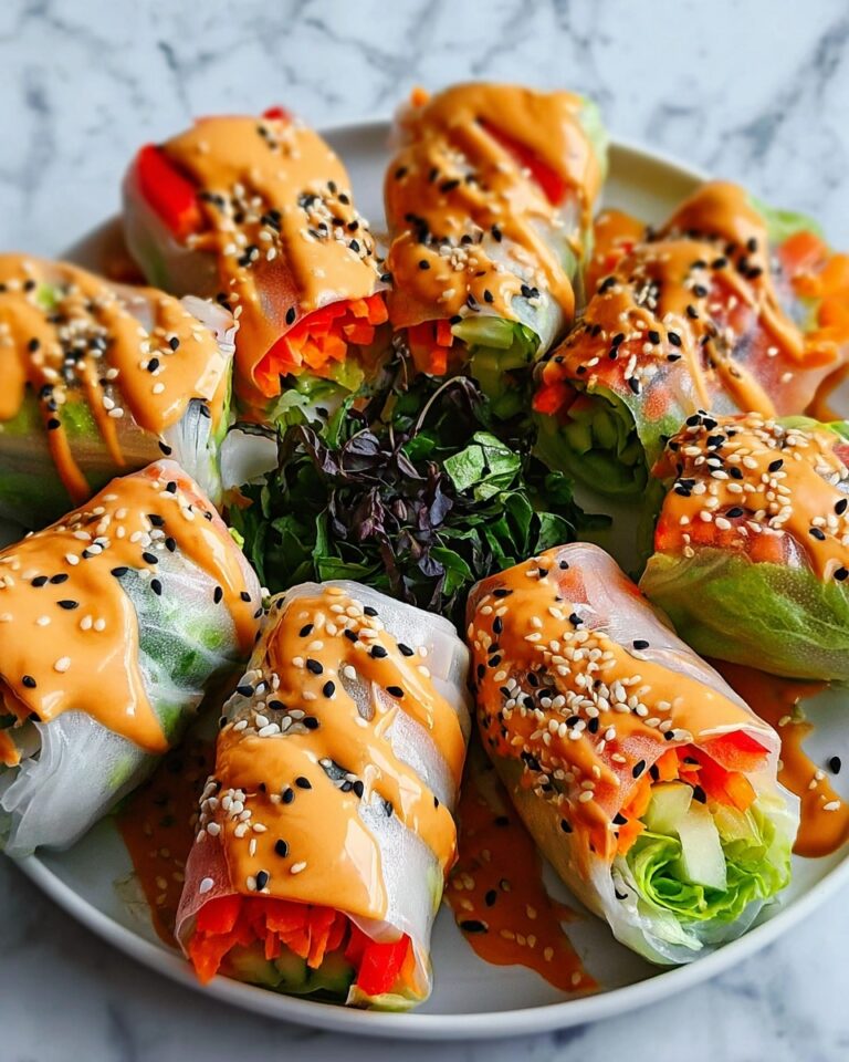 Vegetarian Spring Rolls with Peanut Dipping Sauce Recipe